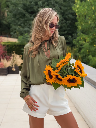 Blouse Mandy - Kaki Blouse Mandy - Kaki