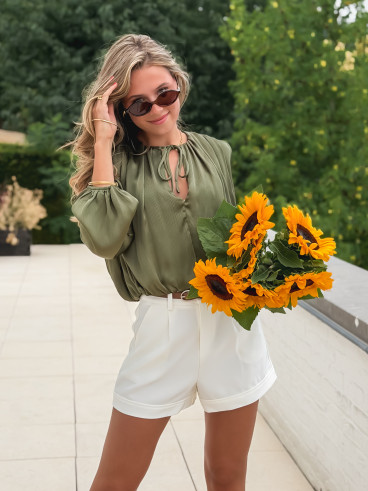 Blouse Mandy - Kaki Blouse Mandy - Kaki