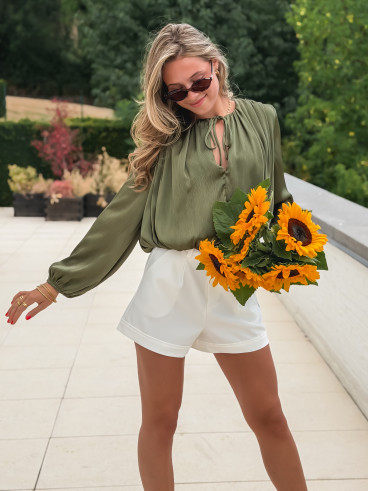 Blouse Mandy - Kaki Blouse Mandy - Kaki