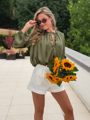 Blouse Mandy - Kaki Blouse Mandy - Kaki
