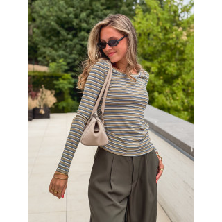 Blouse lignée Zumi - Vert
