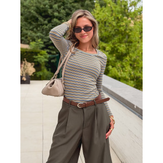 Blouse lignée Zumi - Vert