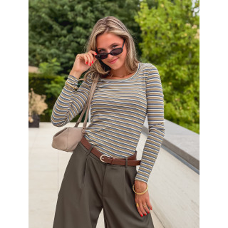 Blouse lignée Zumi - Vert