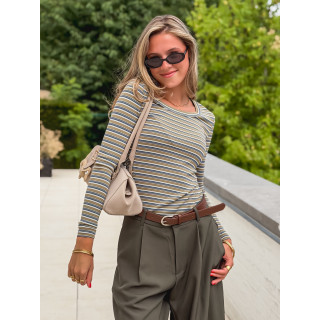 Blouse lignée Zumi - Vert