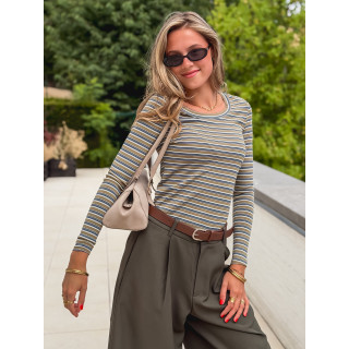 Blouse lignée Zumi - Vert