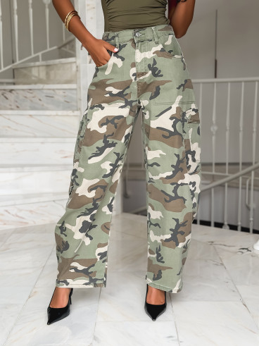 Cargo militaire Zaïna - Kaki Cargo militaire Zaïna - Kaki
