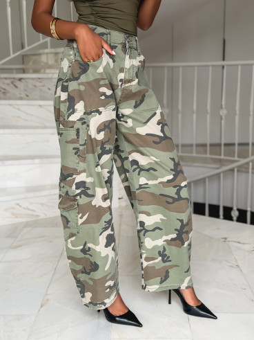 Cargo militaire Zaïna - Kaki Cargo militaire Zaïna - Kaki