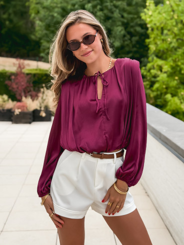 Blouse Mandy - Bordeaux