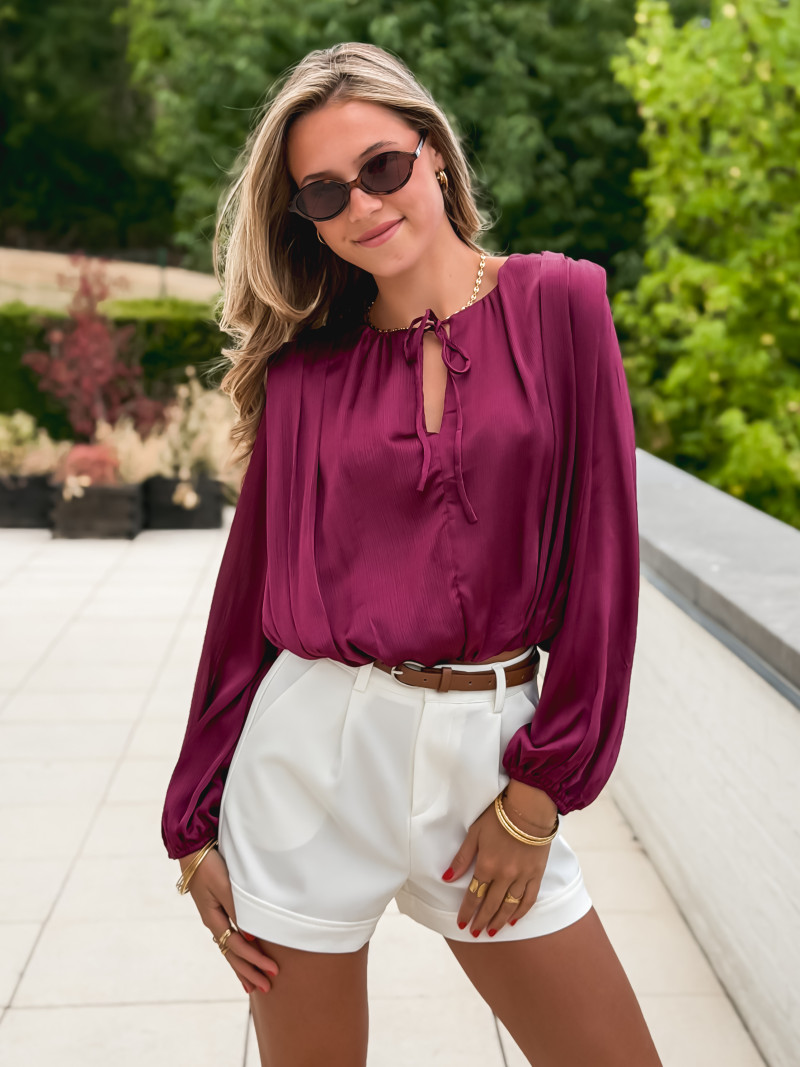 Blouse Mandy - Bordeaux Blouse Mandy - Bordeaux
