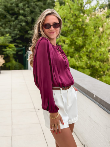 Blouse Mandy - Bordeaux Blouse Mandy - Bordeaux