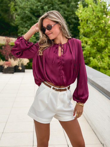 Blouse Mandy - Bordeaux Blouse Mandy - Bordeaux