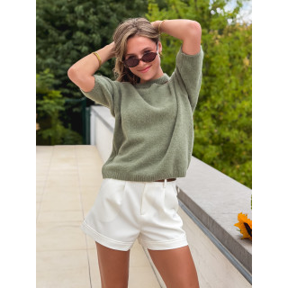Pull à manches courtes Milla - Vert