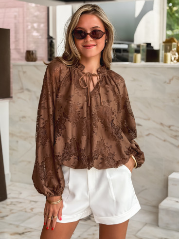 Blouse Liane - Chocolat Blouse Liane - Chocolat