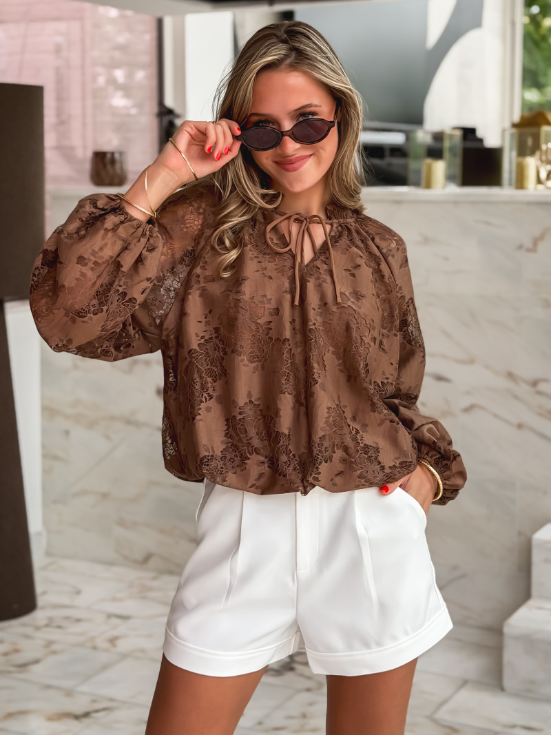 Blouse Liane - Chocolat Blouse Liane - Chocolat