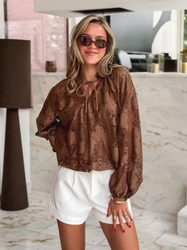 Blouse Liane - Chocolat Blouse Liane - Chocolat