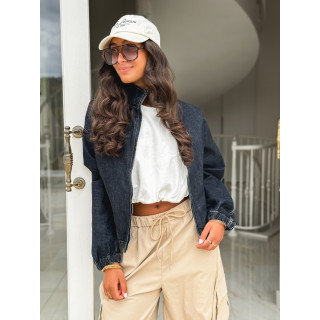 Veste en jeans Jody - Bleu foncé