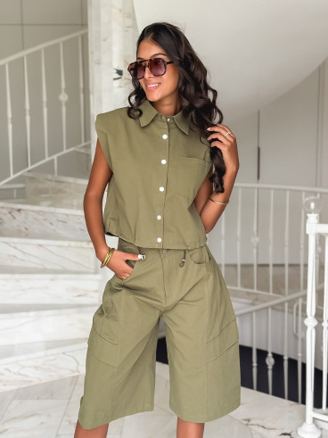 Chemise sans manches Ninia - Kaki