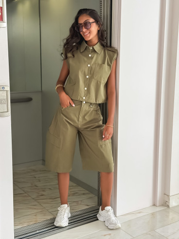 Chemise sans manches Ninia - Kaki