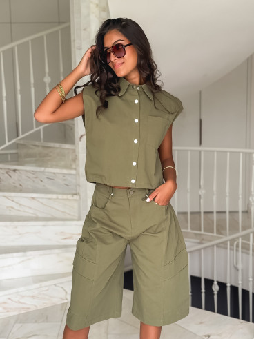 Chemise sans manches Ninia - Kaki