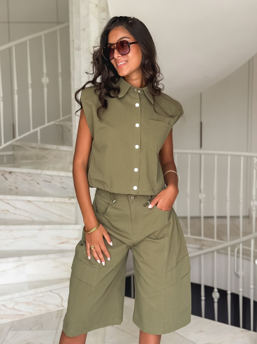 Chemise sans manches Ninia - Kaki
