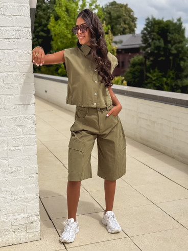 Chemise sans manches Ninia - Kaki