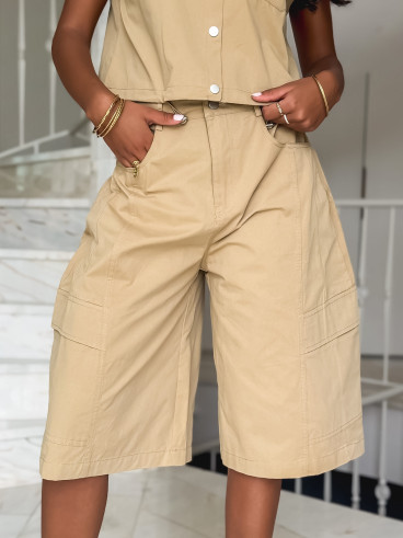 Bermuda Ninia - Beige sable Bermuda Ninia - Beige sable