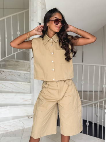 Bermuda Ninia - Beige sable Bermuda Ninia - Beige sable
