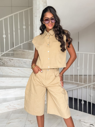 Chemise sans manches Ninia - Beige sable Chemise sans manches Ninia - Beige sable