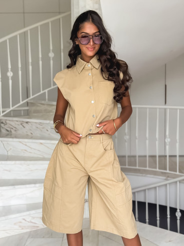 Chemise sans manches Ninia - Beige sable Chemise sans manches Ninia - Beige sable