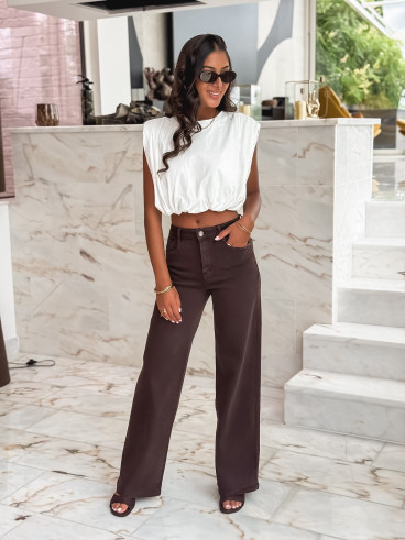 Jeans Fiorenza - Chocolat Jeans Fiorenza - Chocolat