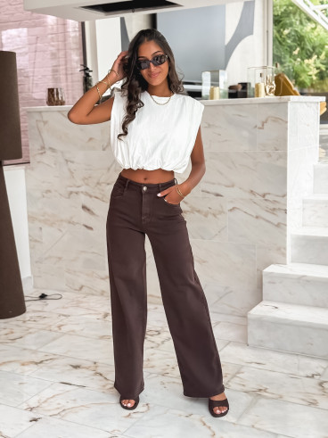 Jeans Fiorenza - Chocolat Jeans Fiorenza - Chocolat