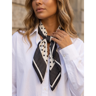 Foulard Gia - Ecru/Noir