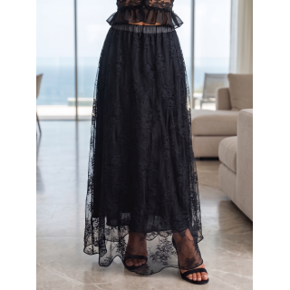 Jupe longue Camillia - Noir