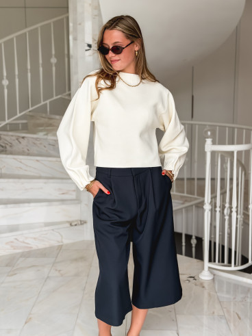 Pantacourt Lalita - Bleu marine