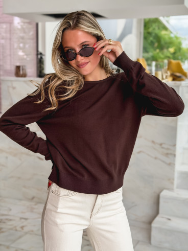 Pull Kaja - Chocolat