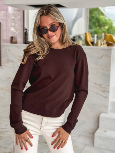 Pull Kaja - Chocolat
