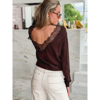 Pull Kaja - Chocolat