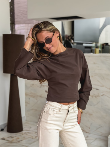 Blouse Aliona - Chocolat