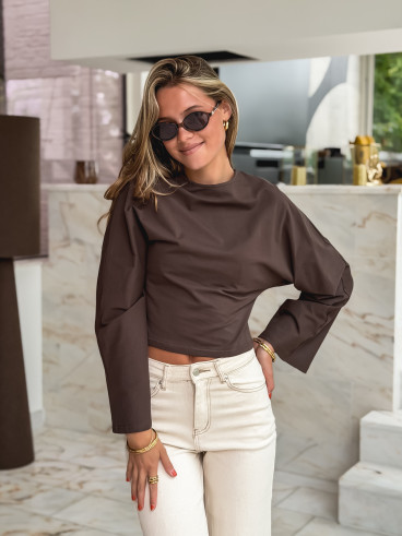 Blouse Aliona - Chocolat