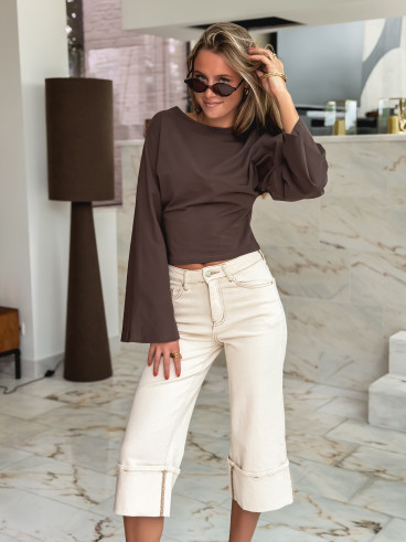 Blouse Aliona - Chocolat