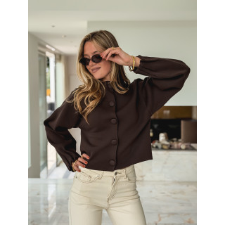 Gilet Alda - Chocolat