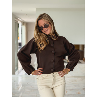 Gilet Alda - Chocolat