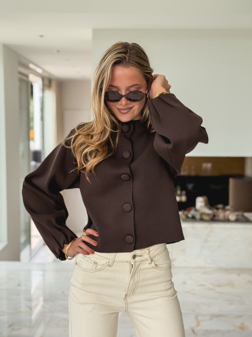 Gilet Alda - Chocolat
