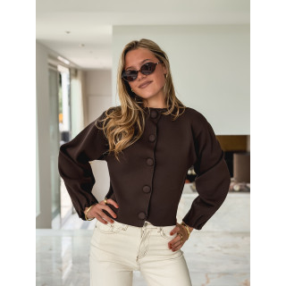 Gilet Alda - Chocolat