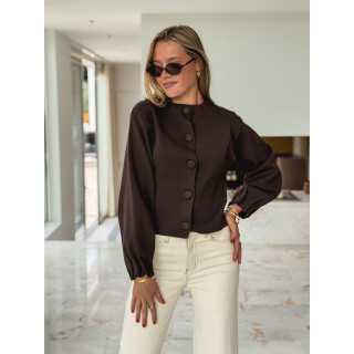 Gilet Alda - Chocolat