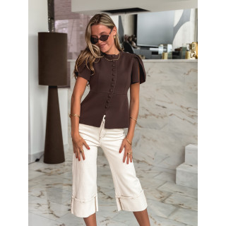 Blouse Lucine - Chocolat