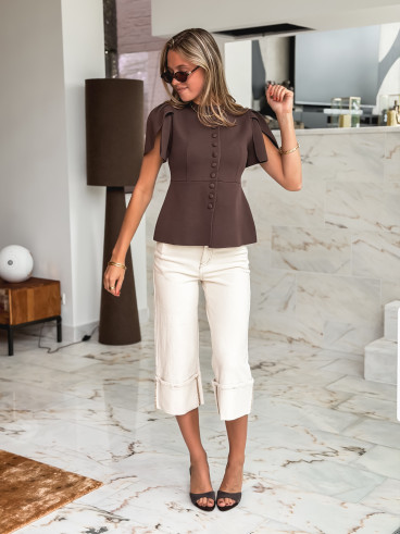 Blouse Lucine - Chocolat