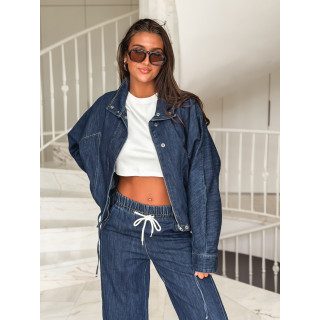 Veste en jeans Eileen - Bleu foncé