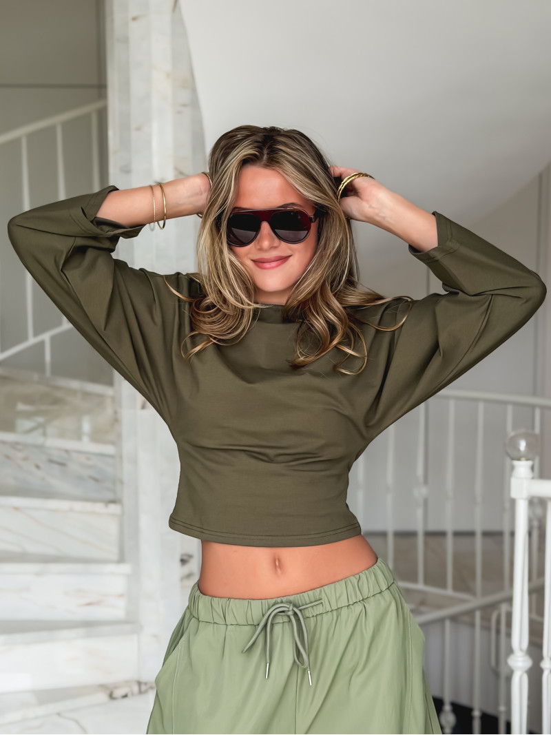 Blouse Aliona - Kaki Blouse Aliona - Kaki