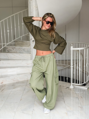 Blouse Aliona - Kaki Blouse Aliona - Kaki